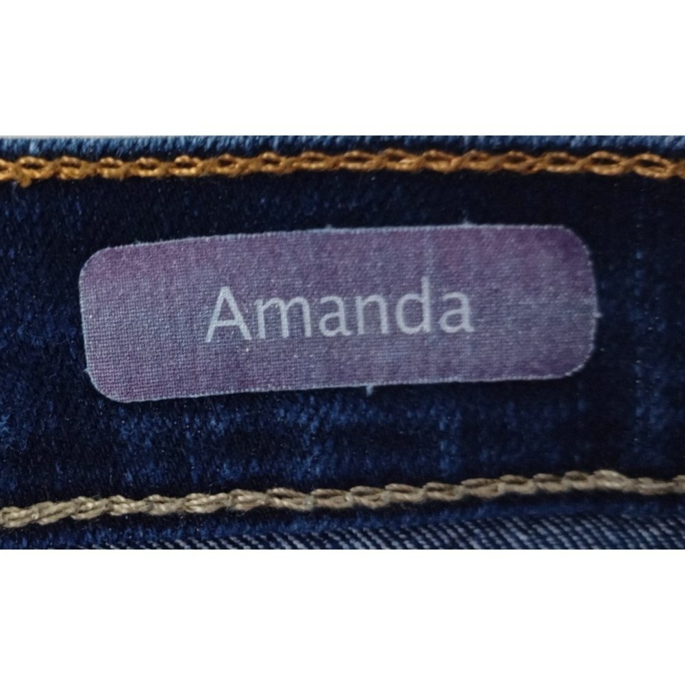 Gloria Vanderbilt Amanda Women's Short Size 16 Dark Wash Jeans - Picture 6 of 11